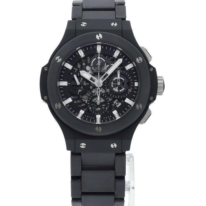Hublot - Big Bang Aero Bang Black Magic Chronograph 1.7, Handtassen en Accessoires, Horloges | Heren