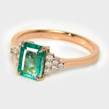 Sans prix de réserve - Bague - 14 carats IGI 1,26 ct Vert, Nieuw
