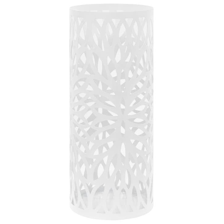 vidaXL Parapluhouder bladeren staal wit, Maison & Meubles, Accessoires pour la Maison | Porte-parapluies, Envoi