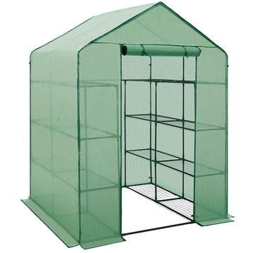 tectake Foliekas met vierkant oppervlak 143x143x195cm - groe, Tuin en Terras, Verzenden, Nieuw