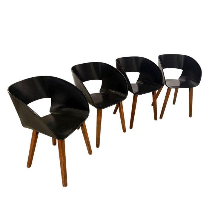 Tribù - Bram Bollen - Tuinstoel (4) - vintage - Hout,, Antiquités & Art, Art | Objets design