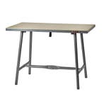 Inklapbare werkbank 120 cm met houten werkblad - grijs, Ophalen of Verzenden, Nieuw