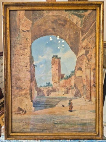 Stefano Donadoni (1844-1911) - Antike Ruinenkulisse mit