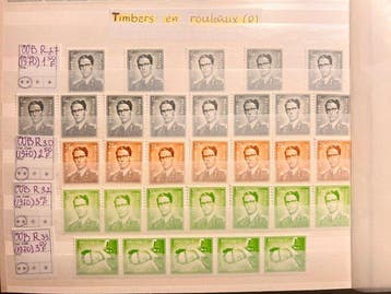 België - België – Uitgebreide collectie MNH rolpostzegels en, Timbres & Monnaies