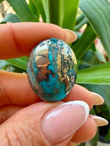 Turquoise Vrai bijou ! Turquoise de Neishabour de couleur