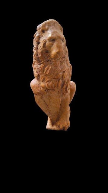 sculptuur, Leone Marzocco - 35 cm - Gegoten steen
