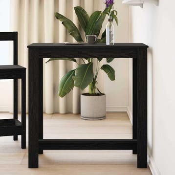 vidaXL Bartafel 102 x 50 x 103.5 cm Bewerkt hout Zwart Eiken, Verzenden