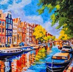 Bartolo Gentiluomo (1973) - The colors of Amsterdam, Antiek en Kunst