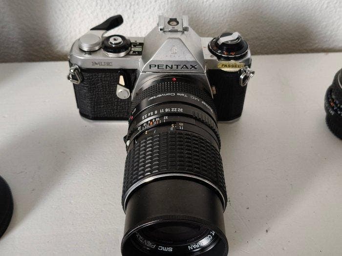 Pentax ME Super 35mm SLR Camera Outfit - SMC Pentax-M 50mm, Audio, Tv en Foto, Fotocamera's Analoog