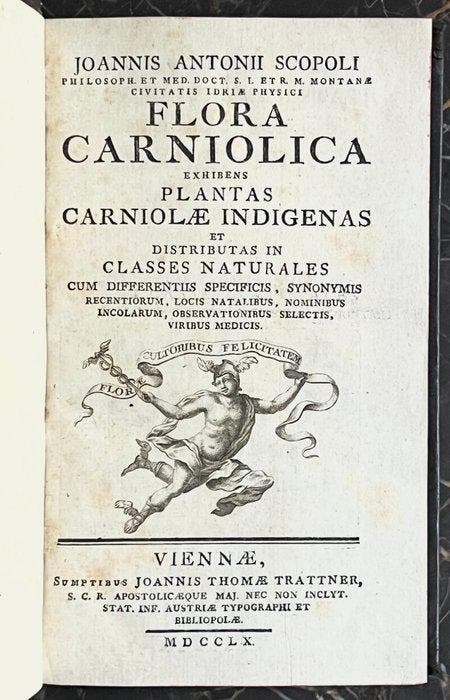 Scopoli (first edition) - Flora Carniolica - 1760, Antiek en Kunst, Antiek | Boeken en Manuscripten
