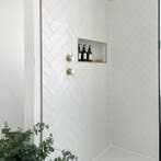 Wandtegel Ragno Viena Wit Glans 7,5x30 (Muurtegels), Nieuw, 20 tot 40 cm, 10 m² of meer, Wandtegels