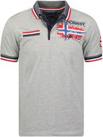 Geographical Norway Denim Polo Shirt Met Borstzakje Krusty, Verzenden, Nieuw