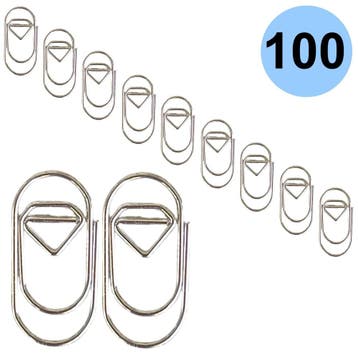 Fako Bijoux - 100x Mini Paperclip Diamant Zilver -, Diversen, Cadeauverpakkingen, Verzenden, Nieuw