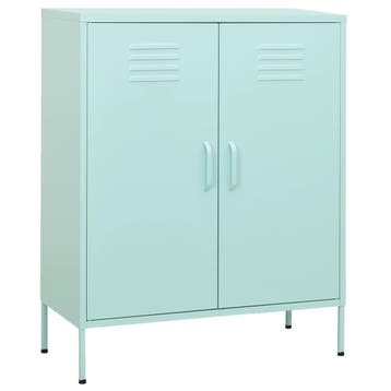 vidaXL Opbergkast 80x35x101,5 cm staal mint, Verzenden