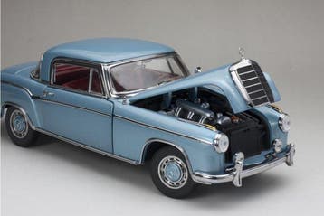 Sunstar 1:18 - Coupé miniature - Mercedes-Benz 220SE Hard