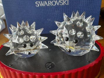 Swarovski - Figurine - Egel groot en klein - Cristal