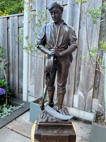 Wagner - Beeld, LANGELUS - 72 cm - Brons, Zamak