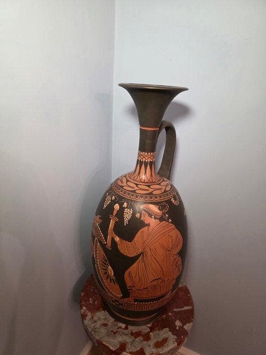Replica van een oude Griek Lekythos - 54 cm (Zonder, Antiquités & Art, Antiquités | Autres Antiquités