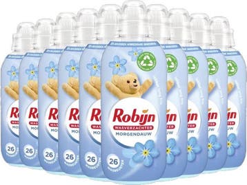 Veiling - Robijn Wasverzachter Morgendauw 10x604ml Voordeelv, Maison & Meubles, Produits de nettoyage