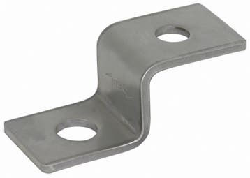 Dehn Z-vormig eindstuk met elk 1 gat D 10,5mm en D 12,5mm, Doe-het-zelf en Bouw, Verzenden, Nieuw