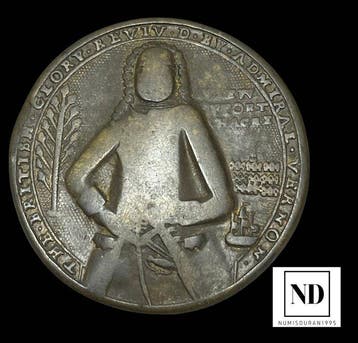 Espagne. Medal 1739 - Admiral Vernon Asedio de Portobello