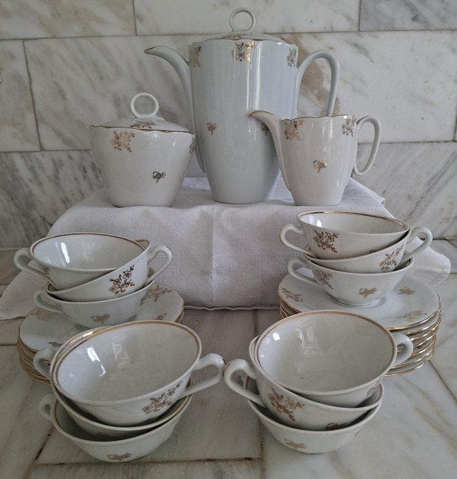Limoges - Compagnie National - Koffieservies (15) -, Antiquités & Art, Curiosités & Brocante