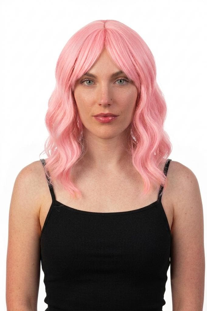 KIMU® Luxe Roze Pruik Schouderlengte Schuine Pony Krullen Ou, Vêtements | Femmes, Costumes de carnaval & Vêtements de fête, Enlèvement ou Envoi