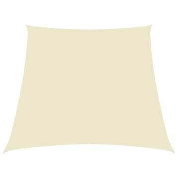 vidaXL Zonnezeil trapezium 2/4x3 m oxford stof crèmekleurig, Verzenden, Nieuw