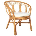 Rattan Eetkamerstoel | Retour Deal | 67% Korting, Huis en Inrichting, Verzenden, Nieuw, Bruin, Riet of Rotan