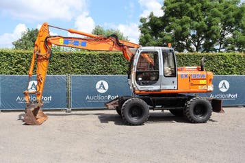 Veiling: Wielgraafmachine Fiat Hitachi EX135W Diesel 76kW 20, Articles professionnels, Machines & Construction | Grues & Excavatrices