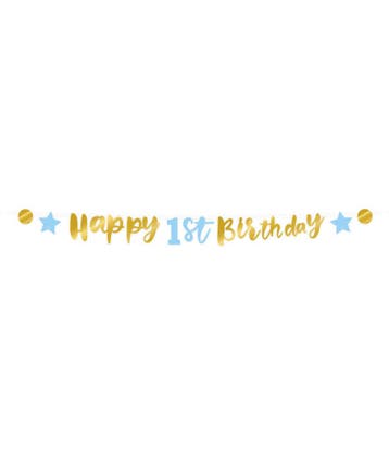 Happy 1St Birthday Letterslinger, Verzenden, Nieuw