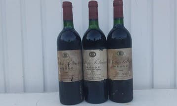 1986 Château Potensac - Médoc - 3 Flessen (0.75 liter), Verzamelen, Nieuw