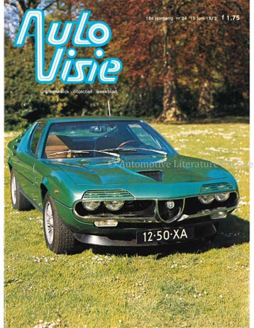 1973 AUTOVISIE MAGAZINE 24 NEDERLANDS, Ophalen of Verzenden