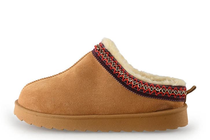 Double Heart Pantoffels in maat 42 Beige, Kleding | Dames, Schoenen, Beige, Zo goed als nieuw, Pantoffels of Sloffen, Verzenden