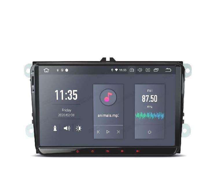 Autoradio Gps Android 12 Volkswagen Vw Pour Skoda Seat, Auto diversen, Autonavigatie, Verzenden