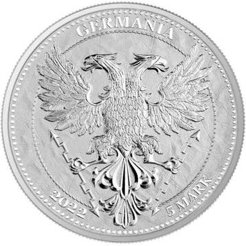 Polen. 5 Mark 2022 1 oz 5 Mark Germania Silver Linden Leaf