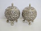 Salière et poivrière (2) - KUTCH - Argent 925 - Kutch indien
