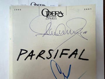Placido Domingo - programme dédicacé du spectacle Parsifal