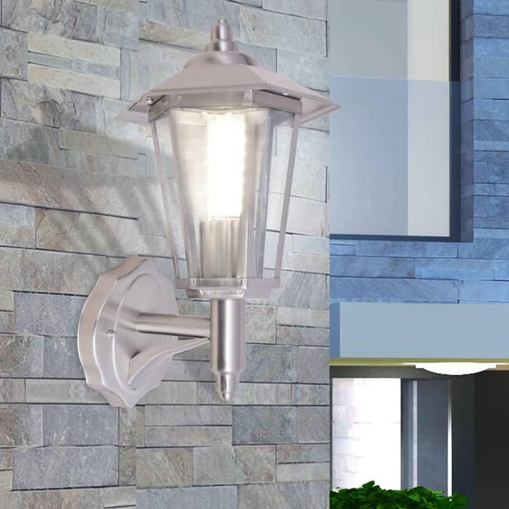 vidaXL Wandlantaarn voor buiten roestvrij staal, Tuin en Terras, Buitenverlichting, Nieuw, Verzenden