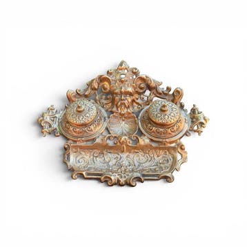 Encrier - Zeus - Bronze, Ormolu, Antiquités & Art
