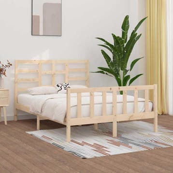 vidaXL Bedframe zonder matras massief grenenhout 160x200 cm, Verzenden