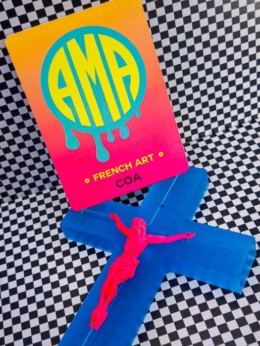 AMA • Pope (1985) - Neon Paradise, Antiek en Kunst, Kunst | Designobjecten