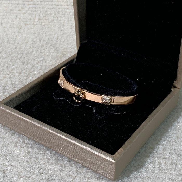 Hermès - Armband - 18 karaat Roségoud - 0.24ct. tw., Handtassen en Accessoires, Armbanden