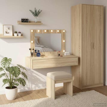 vidaXL Kaptafel Bruin 100 x 40 x 70 cm Bewerkt hout, Verzenden