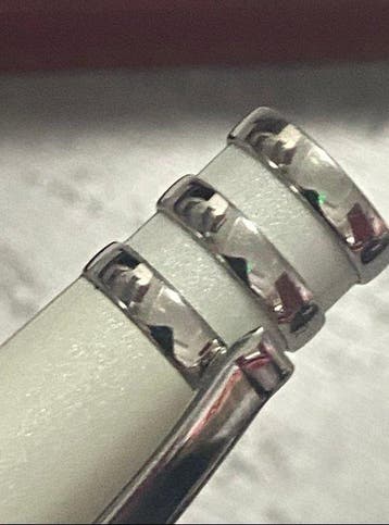 Cartier - Custom: penna a sfera Cartier con anelli tripli -