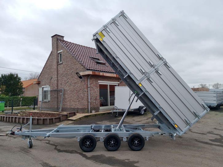 Uit voorraad te koop. 4m x 2m x 1m05. Paraboolvering., Autos : Divers, Remorques, Enlèvement
