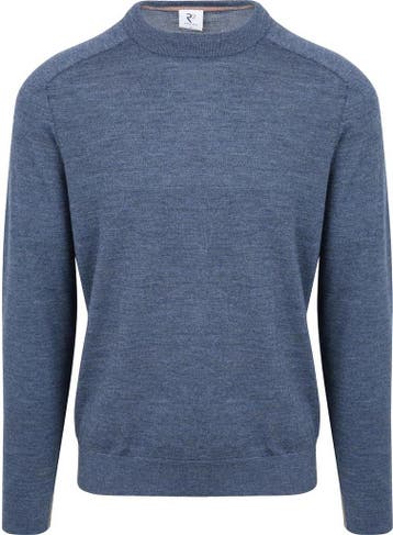 R2 Trui Merinowol Blauw maat Maat 48/50 (M) Heren, Verzenden
