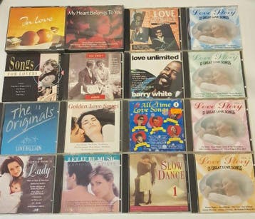 Verzameling van 16 Diverse Love & Ballads CD's, CD & DVD, CD | Pop, Verzenden