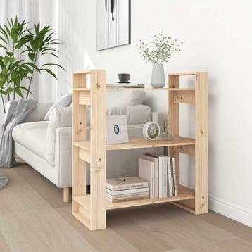 vidaXL Boekenkast/kamerverdeler 80x35x91 cm massief, Verzenden, Nieuw