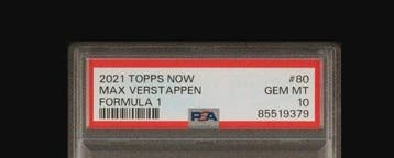 2021 Topps Max Verstappen #80 World Champion - PSA 10 Graded, Collections